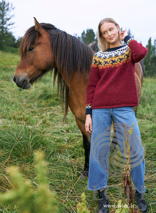 Farfuglar - islandströja i Lettlopi