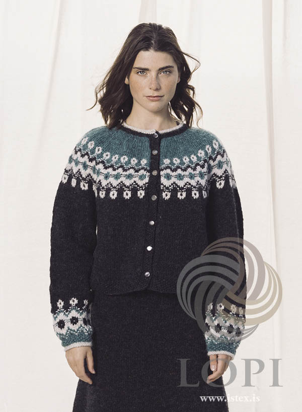 Stitches - cardigan in Lettlopi