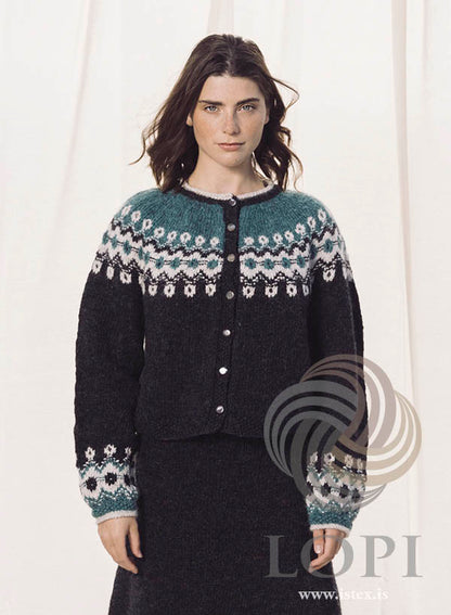 Stitches - cardigan in Lettlopi