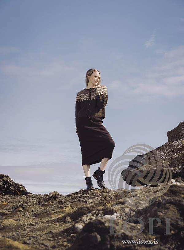 Stitches - cardigan in Lettlopi