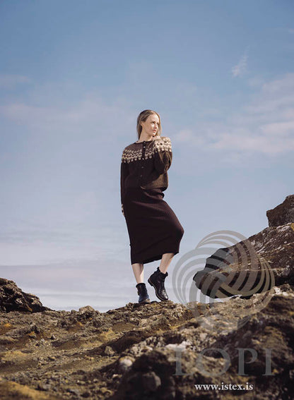 Stitches - cardigan in Lettlopi