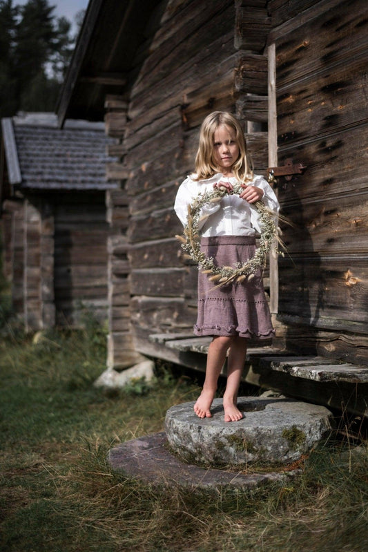 Vågor – Stickad kjol - Fru Olesen Garn